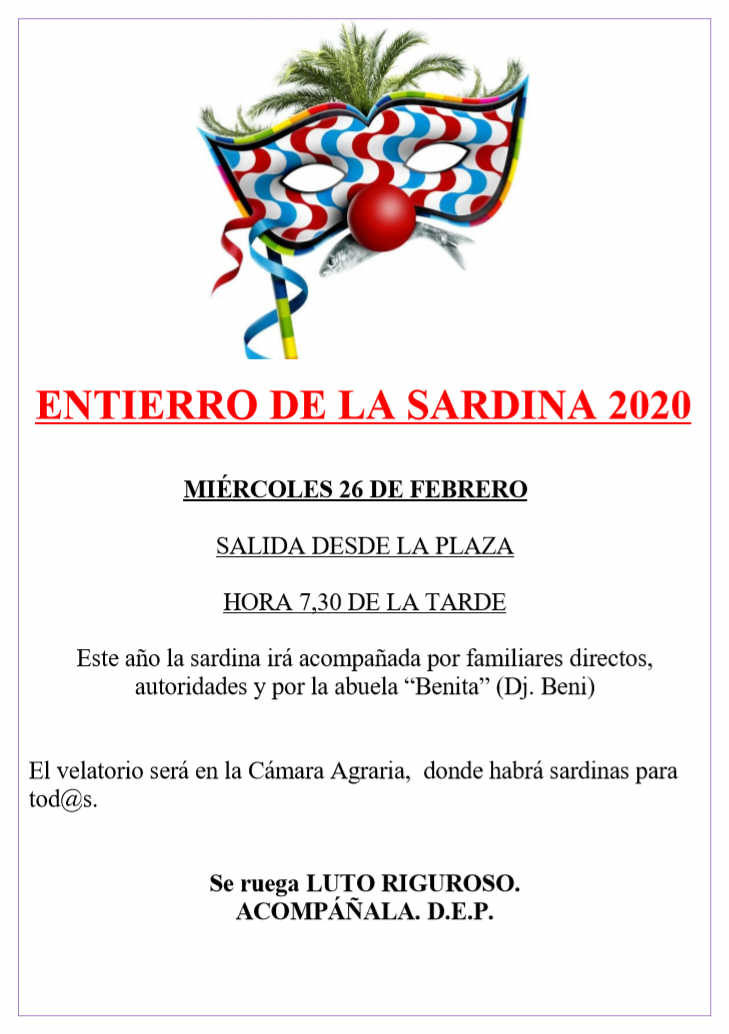 Entierro de la Sardina 2020 Entierro de la Sardina 2020